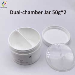 COPCOs 2x50g dual chamber PP jar